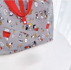 Snoopy Foldable Shopping Bag – Large, Reusable, Waterproof Tote – Eco Friendly