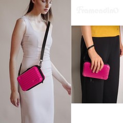 Framendino, Rose Red Cosmetics Case Carrying Hard Bag for 1 Pack,