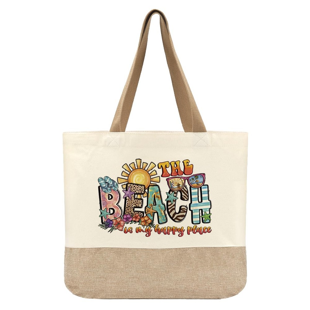 Summer Beach Bag for Women, Large Beach Tote Bag, Ocean Lover Aesthetic Shoul…