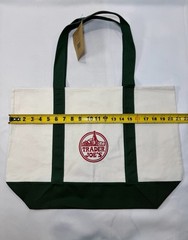 Trader Joe’s Large Tote Bag (Green) Embroided FREE-SHIPPING
