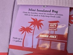 Trader Joe’s Mini Insulated Tote Bag NWT Summer 2026 Limited Edition Pink Fr Sh