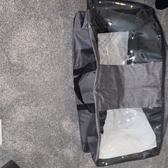 31 Gifts Large Gray/Black Polyester Travel Duffle Bag w/ Wheels; Zipper,36x16x16