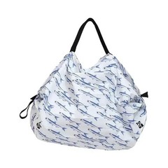 Shupatto Itoya Compact Bag S Sardine White Japan