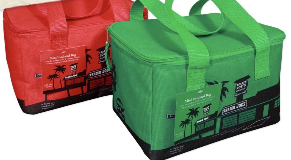 NEW Trader Joe’s MINI Insulated Tote Bag Set of 2 (1 Green & 1 Red)