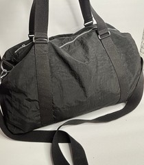 Kipling Art Heritage Tote Black Nylon, Overnight, Weekend, Gym Bag