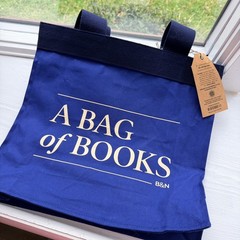 Barnes & Noble Blue “A Bag Of Books” Tote NWT