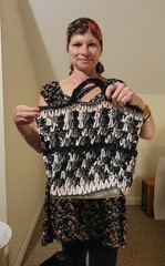 Shopping Bag Made Of Repurposed Disposable Plastic Bags Nice!