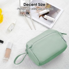 Narwey Wide-open Makeup Bag Women Girls, Travel Toiletry Bag for Women Cosmet…