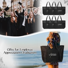 12 Pcs Nurse Appreciation Gifts Inspirational Zipper Tote Bag with Mesh Pocket