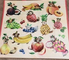TJ MAXX – Cute Dogs As Fancy Fruits – Large Reusable Shopping Tote Eco Bag