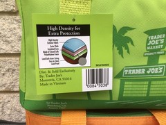 Set of TWO Trader Joe’s Mini Insulated Tote Bags GREEN & ORANGE NWT! New Release