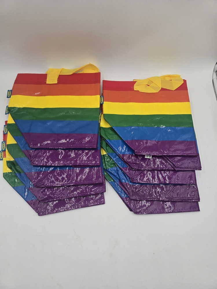 Small Ikea Rainbow Bags 10 count Pride STORSTOMMA