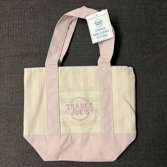 Trader Joe’s Mini Pastel Striped Canvas Tote Bag Limited Edition Set Of 4 2026