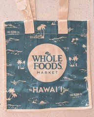 Whole Foods Natural Hawaiian Island Small Tote Bag Hawaii Exclusive