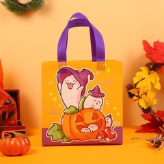 20pcs Halloween Non-woven Tote Bags Gift Waterproof Handbag Fabric Pouch Party