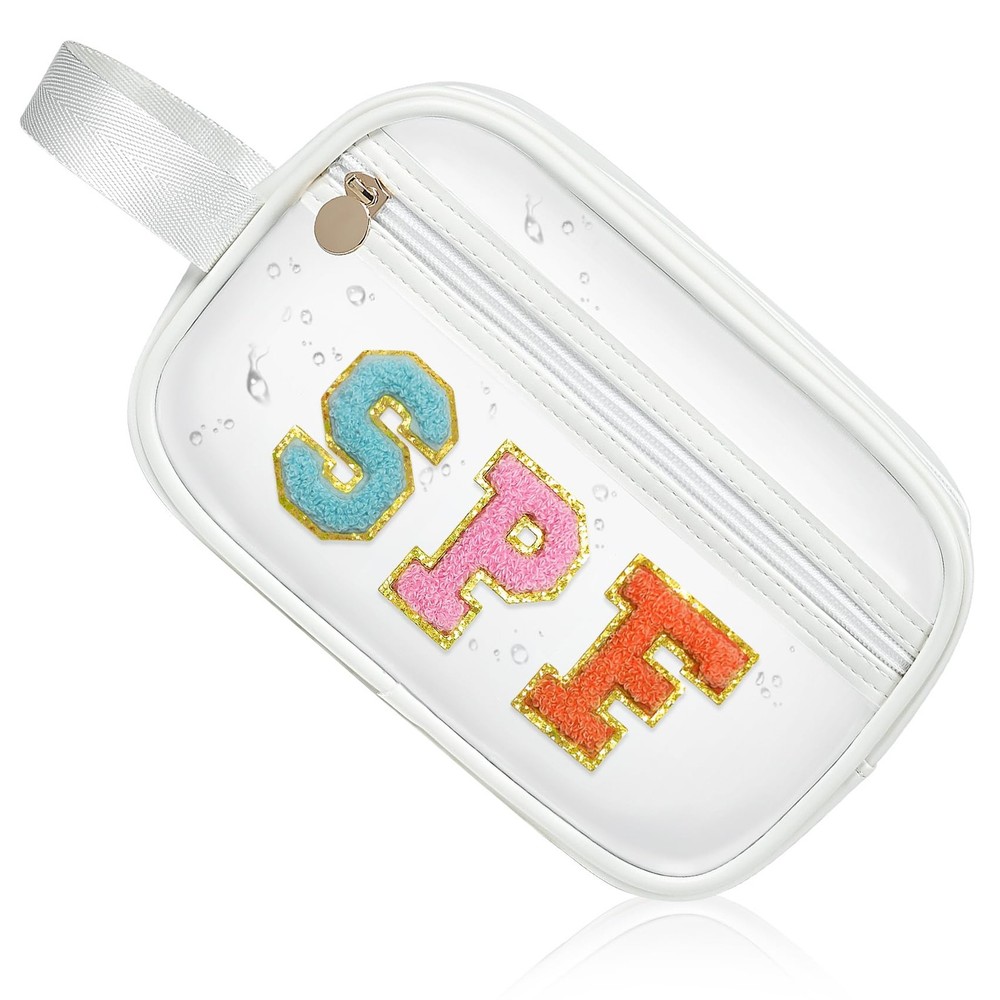 COSHAYSOO Clear Sunscreen Bag SPF Beach Vacation Essentials White-SPF