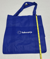 LabCorp Navy Blue Non-Woven Shopper Tote – Reusable Logo Bag, New, Eco Friendly