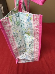 Lilly Pulitzer Reusable Large Shopping Tote Bag Floral Multicolor 14x 22 x 7”