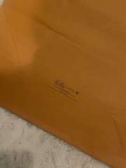 LOUIS VUITTON SHOPPING BAG EXTRA LARGE APPROX 16 INCHES BY 19 INCHES TAN BLUE