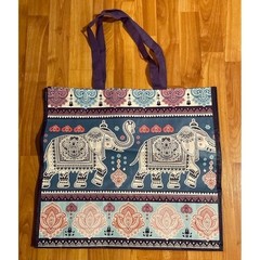 Burlington Elephants Reusable Tote Bag