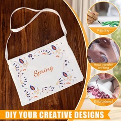 10 Pack 12 x 14 Inches Multi Purpose Reusable Blank Large Size Canvas Lightwe…