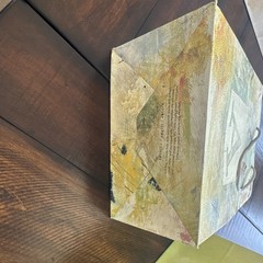 Anthropologie Paper Shopping Bags Set of 3 Multicolor Floral Rope Handles