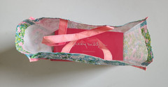 Lilly Pulitzer – Palm Tree Green Pink Reusable Shopping Bag 15x11x7″