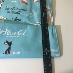 Blue Q SHOPPER Reusable Tote Bag Dog Lovers Beach Groceries Pet Car Gift Bag NEW