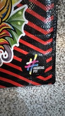 Devil Dragon Reusable Shopping Tote Bag 11 1/2″ X 13″ X 6″ From Panama