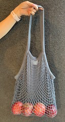 2X Reusable Fish Net Grocery Shopping Bag Cotton Made Environmental Friendly