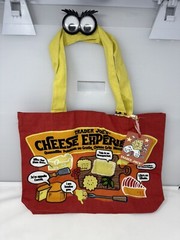 Trader Joe’s NEW Cheese Adventures 1 Reusable 100% Cotton Shopping Bag /Tote NWT