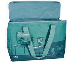 2025 Limited Edition Trader Joe’s Large Insulated Tote Bag – Dusty Blue – NWT