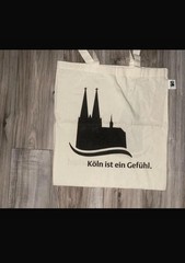 KOLN IST EIN GEFUHL German Medium Weight Canvas Shopping Bag Tote Unused