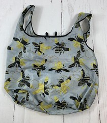 Bee Green Bees & Honeycomb Reuseable Grocery Bag Grey Nylon