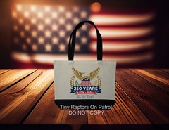 Patriotic 250 years ~ Canvas Tote Bag~FREE ship~shop~CHOICE~Reusable~Gift~USA