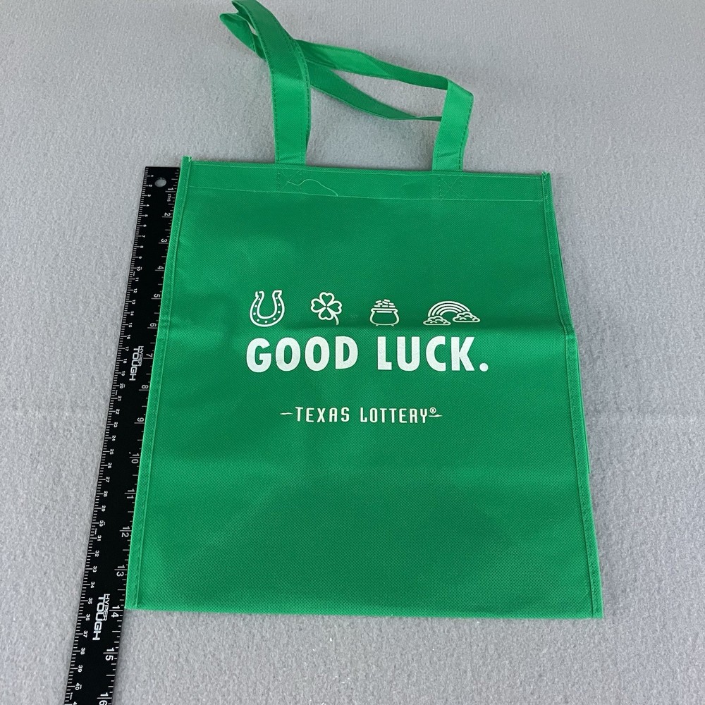 Texas Lottery Tote Bag Good Luck Irish Horseshoe Pot Of Gold