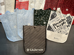 Lululemon Reusable Shopping Tote Bags Mixed Lot of 20 Big Small Medium Variety