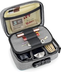 OZCHIN Smell Proof Bag with Combination Lock File Organizer Case M, grey