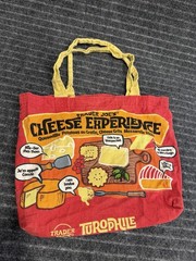 Trader Joe’s Cheese Experience Adventures Turophile Canvas Shopping Tote Bag Red