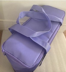 NWT Trader Joe’s Lavender Purple Reusable Insulated Shopping Tote Bag LARGE 8gal