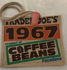 Trader Joe’s Reusable Tote Bag – Coffee Beans 1967 Pasadena Design