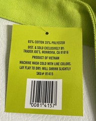 Lot Of 3 Trader Joe’s Mini Halloween Canvas Tote Bag Multi color New