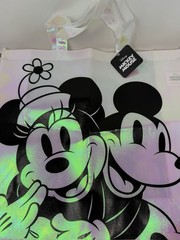 Disney Mickey & Minnie Irridescent Large Reusable Shopping Tote Bag By Legacy