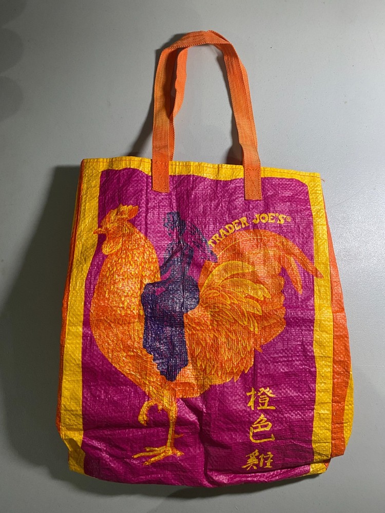 NWT Trader Joe’s Rare “Mandarin Orange Chicken” Reusable shopping Bag