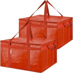2Pk 2XL Insulated Reusable Grocery Bags, Collapsible Cooler Bag for Groceries