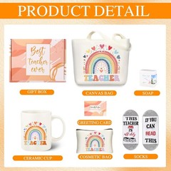 Teacher Appreciat Box – Unique Funny Mug Set for Women, Graduat