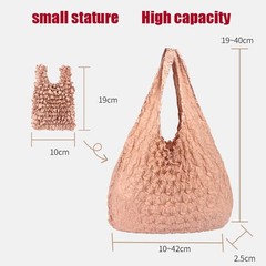 3PCS Magic Stretch Portable Foldable Handheld Bags Reusable Grocery Carrier