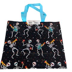 Halloween Tote Bag Day Of The Dead Sugar Skull Skeleton Dia De Los Muertos NWT