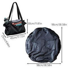 Large Capacity Outdoor Carryall Bag/Waterproof,for Shopping, Gym, Beach