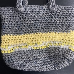 Handmade Shopping Bag Made From Plastic Grocery Bags
